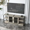 COZONY Farmhouse TV Stand with Storage Cabinets – Rustic Wood Entertainment Center & Media Console for Living Room - 2 of 4