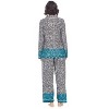Casual Nights Women's Long Sleeve Rayon Button Down Pajama Set - 3 of 4