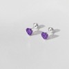 Girls' Tiny CZ Heart Screw Back 14k Gold Earrings - In Season Jewelry - 4 of 4