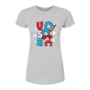 Women's - Dr. Seuss - USA Things Fitted Graphic T-Shirt - 1 of 4