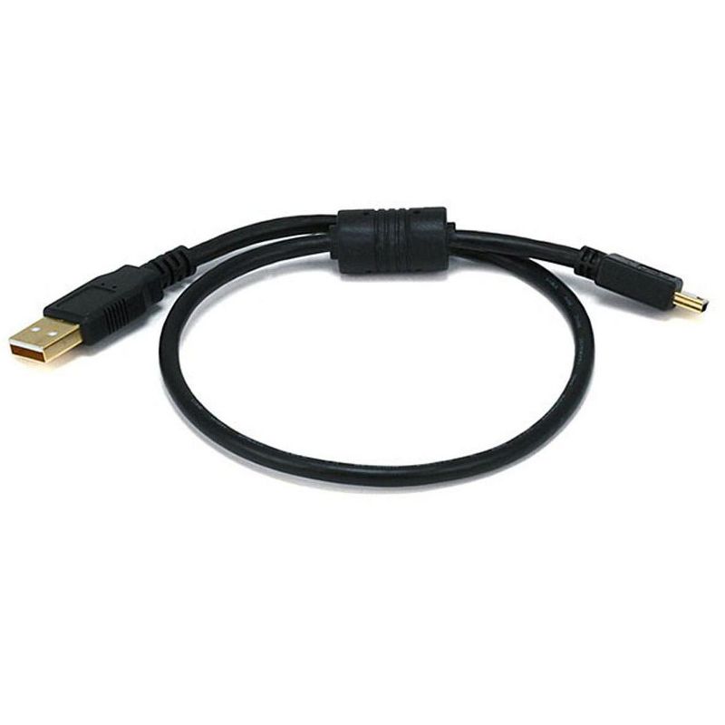 Monoprice USB 2.0 Cable - 1.5 Feet - Black | USB Type-A Male to USB Mini Type-B 5-Pin, 28/24AWG, Gold Plated For Digital Camera, Cell Phones, PDAs,, 1 of 5