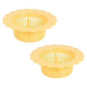 Unique Bargains Plastic Handle  Kitchen with Handle Sink Drain Strainer 2 Pcs - 1 of 4