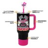 Hello Kitty Race Car 40 Oz Black & Pink Stainless Steel Tumbler With Handle - 4 of 4