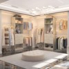 Besiost 25" - 96" W Closet System with Mirror, Closet Organizer Cystem with Shelves - 2 of 4