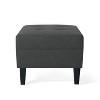 NicBex Modern 28.25" Rectangle Ottomans Wood Footstools with Cushioned Top for Bedroom and Living Room - 4 of 4