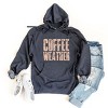 Coffee Weather Block Distressed - Women's Graphic Hoodie - 2 of 4