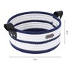 REGALWOVEN Cotton Rope Handcrafted Odorless Compact Open Storage Bins 1 Pc - 3 of 4
