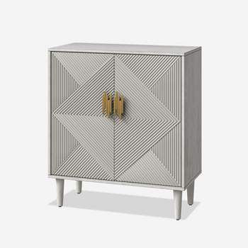 Battista 36'' Tall 2 - Door Adjustable 4 Shelves  Accent Storage Cabinet| KARAT HOME