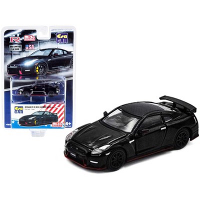 2020 Nissan GT-R (R35) Nismo RHD Black with Carbon Top Limited Edition to 3600 pieces 1/64 Diecast Model Car by Era Car