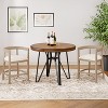Christopher Knight Home James 3pcs Upholstered Wood and Metal Bar Set - 2 of 4