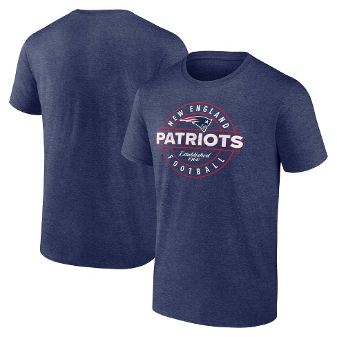 Nfl New England Patriots Men s Bi blend Short Sleeve T shirt Target