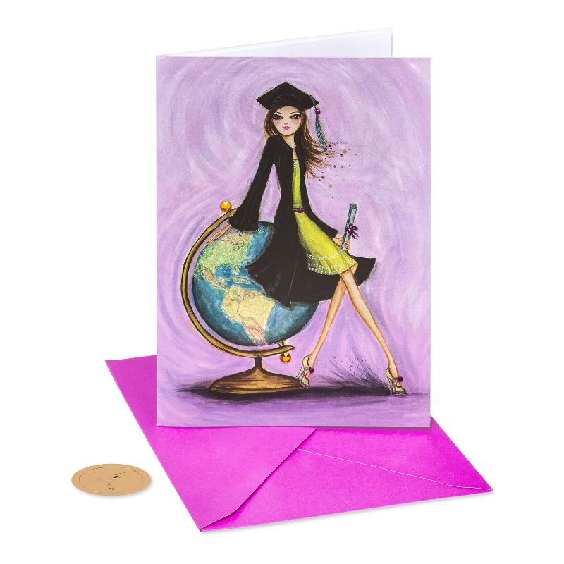 Graduation Card for Her - Designed by Bella Pilar Look Out World - PAPYRUS, 4 of 6