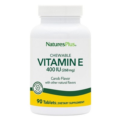 Vitamin E 400 IU - Carob Flavored by Nature's Plus  -  90 Chewable