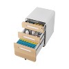 NicBex 3-Drawer Mobile File Cabinet with Lock 5 Wheel Design Under Desk Storage Filing Cabinet for Home, Office - 2 of 4