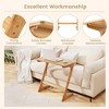 ResenkosSofa Table, End Table, Side Table,Bamboo Z-Shaped Spacious Sofa Side Table with Space-Saving Tabletop-Natural Beige - 4 of 4