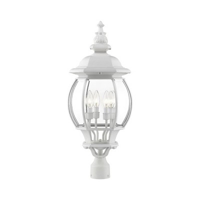 Livex Lighting Frontenac 4 - Light Post Light in  Textured White