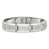 Black Bow Jewelry Men's 12.5mm Tungsten Polished & Scratch Finish Link Bracelet, 8.25 In - 3 of 4