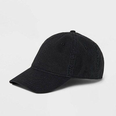 Men's Cotton Washed Baseball Hat - Goodfellow & Co™ Black : Target