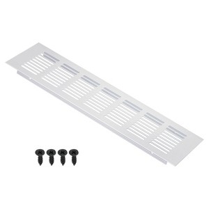 Unique Bargains Aluminum Rectangle Mesh with Mounting Screw Cabinet Air Vent Cover - 1 of 4