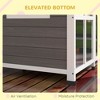 Gulches Cabin-Style Wooden Dog House for Large Dogs Outside with Openable Roof & Giant Window, Big Dog House Outdoor & Indoor, Asphalt Roof, Gray - 3 of 4