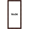 PosterPalooza | Panoramic Distressed Brown Picture Frame - UV Acrylic, Foam Board Backing, Hanging Hardware - 2 of 4