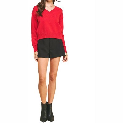 Women's Merry Embroidered Sweater - PINCH