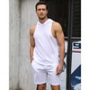 Men's Athletic Tracksuit Set Sleeveless Hooded Tanks Tops Sweatsuit 2 Piece Casual Sports Shorts Set - 3 of 4