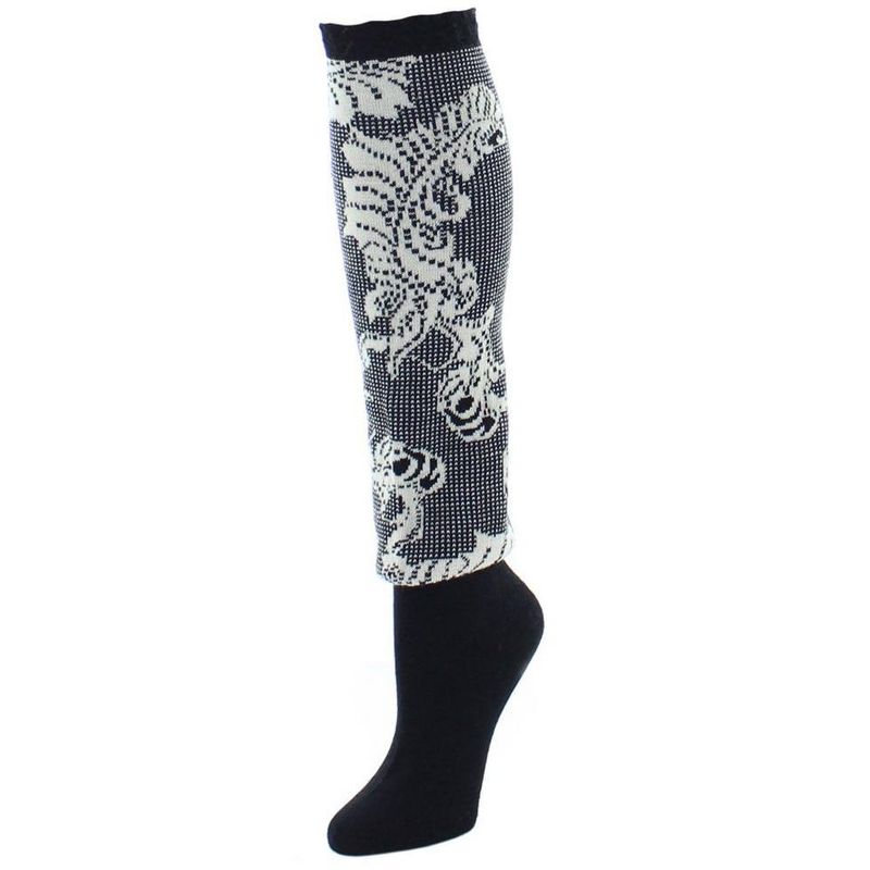 Natori Women's Feather Lace Wool-blend Knee Socks 9-11, 1 of 2