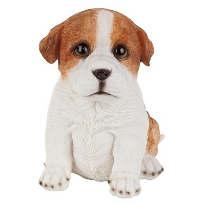 Hand-Painted Resin Bulldog Puppy Collectible Dog Statue