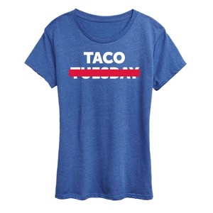 Women's - Instant Message - Taco Tuesday Crossed Out Short Sleeve Graphic T-Shirt - 1 of 4