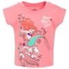Disney Princess Ariel Snow White Rapunzel Girls 3 Pack T-Shirts Little Kid to Big Kid - 2 of 4