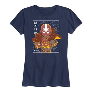 Women's - Avatar: The Last Airbender - Avatar State Aang Short Sleeve Graphic T-Shirt - 1 of 4