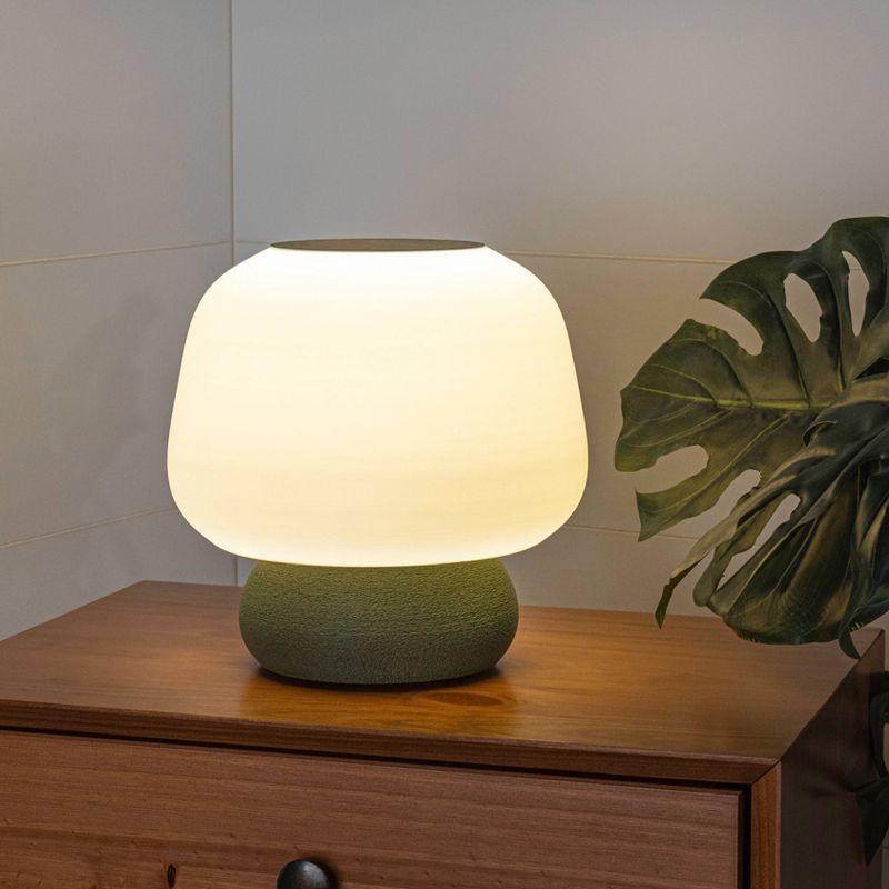 10" Mushroom Modern Classic Plant-Based PLA 3D Printed Dimmable LED Table Lamp - JONATHAN Y, 4 of 9