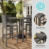 Martha Stewart Bedford Indoor-Outdoor Patio Bar Height Table with Engineered Wood Top in Rattan Wicker - 3 of 4