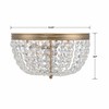 Crystorama Lighting Nola 3 - Light Flush Mount in  Vibrant Gold - 3 of 3