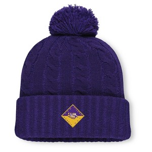 NCAA LSU Tigers Saige Knit Cuffed Pom Beanie - 1 of 2