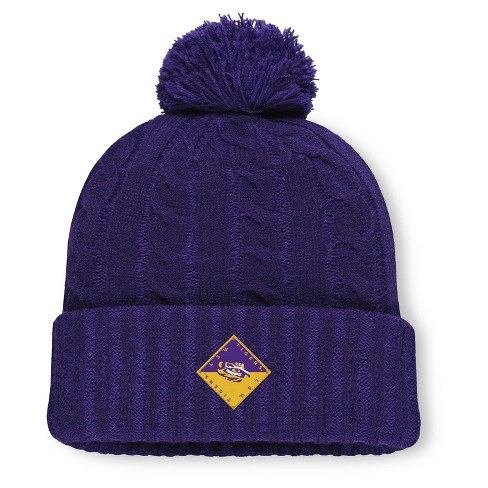 NCAA LSU Tigers Saige Knit Cuffed Pom Beanie - image 1 of 2