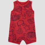 Carter's Just One You®️ Baby Boys' Sea Creatures Romper - Red
