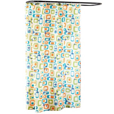 The Lakeside Collection Retro Bath Collection - Shower Curtain