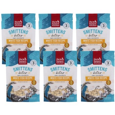 The Honest Kitchen Smittens Bites White Fish Recipe Cat Treats - Case of 6/1.5 oz