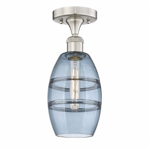 Vaz - 1 Light Semi-Flush Mount In Industrial Style-8.25 Inches Tall and 5.88 Inches Wide - 1 of 1