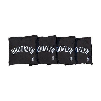 NBA Brooklyn Nets Corn-Filled Cornhole Bags - Black