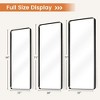 Black Painted Aluminum Alloy Rounded Rectangular Floor Mirror(Deep Mirror - No Bracket) - 4 of 4