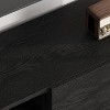 Industrial TV Stand for 80 Inch TV, Modern Black Wood Entertainment Center with 2 Drawers, Heavy Duty Metal Legs, Open Storage, Media Console Table - 4 of 4