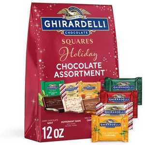 Ghirardelli Christmas Limited Edition Squares Assorted XL Bag - 12oz - 1 of 4