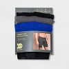 Men's Jersey Mesh Performance 3pk Long Leg Boxer Briefs - All in Motion™ Black/Gray/Blue - 2 of 2