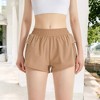 Anna-Kaci Active Women's High Waist Running Shorts with Built-In Liner and Breathable Mesh Panels - 2 of 4
