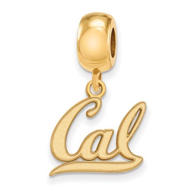 Black Bow Jewelry 14k Yellow Gold Plated Sterling Silver California Berkeley Golden Bears NCAA Bead Charm