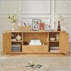 KIGFTSOD 64-Inch Wavy TV Stand – Rounded Sideboard, Storage Cabinet, Wooden Vertical Stripe, for Living Room/Bedroom/Entryway - 2 of 4