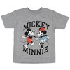 Disney Mickey Mouse Little Boys' Minnie And Mickey Holding Hands Kids T-Shirt - 2 of 4